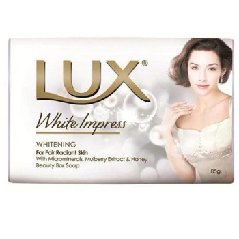 LUX BODY SOAP WHITE IMPRESS 85GR